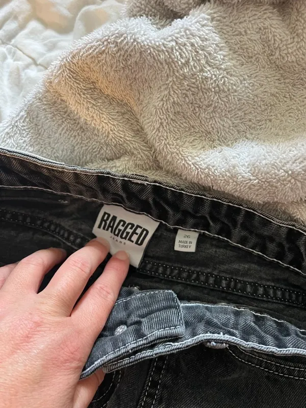 Ragged Priest Charcoal Black Baggy Denim size 26 - Image 8