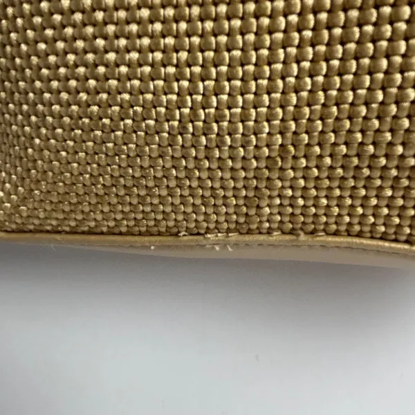 Bueno Gold Woven Shoulder Bag Braided Straps Metallic Y2k Hobo - Image 7