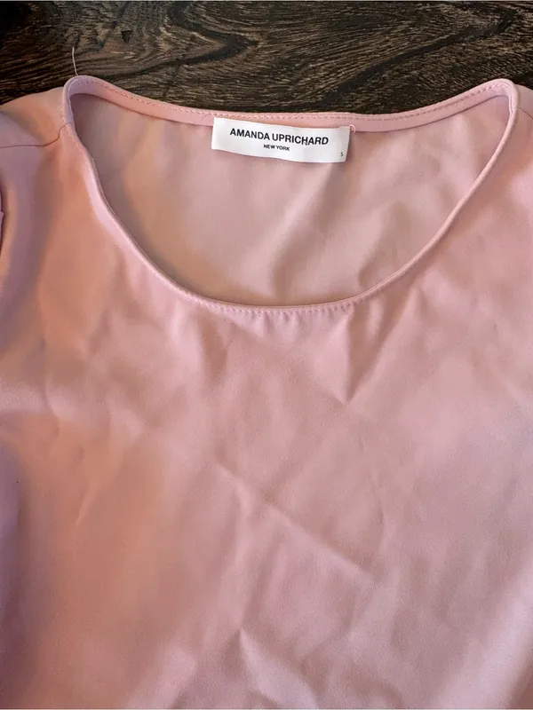 Amanda Uprichard Merris Top Women S Pink Excellent Puff Sleeve Blouse - Image 4