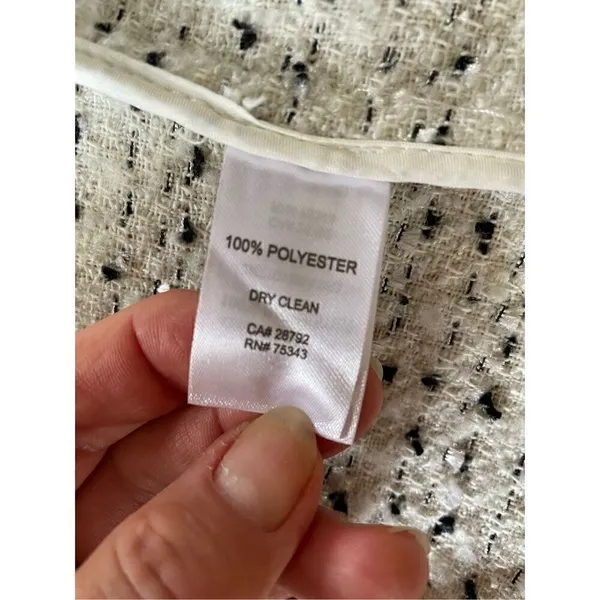Adrienne Vittadini Tweed Blazer S - Image 7