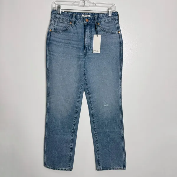 NWT Wrangler Wild West 603 High Rise StraightJeans Size‎ 27 - Image 2