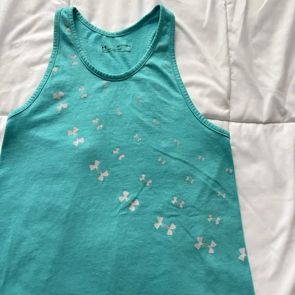 Under Armour Womens Size XS Blue Classic Tank Top‎ Activewear Heatgear Running - Image 2