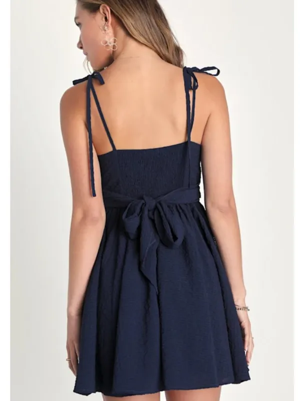 LULUS Flirty Vacation Resort Wear Casual Date Night Brunch Picnic Mini Dress - Image 2