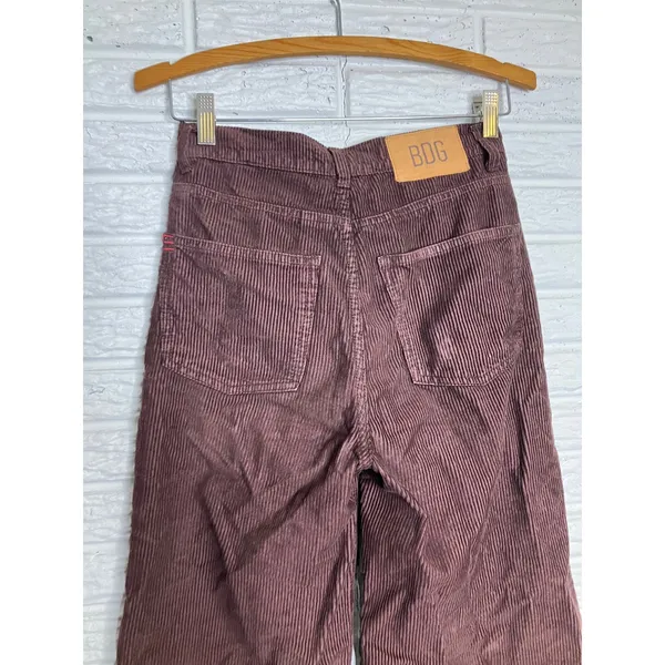 BDG Corduroy Pants Womens 25 Brown Excellent High & Wide Leg High Waisted Cotton - Image 3