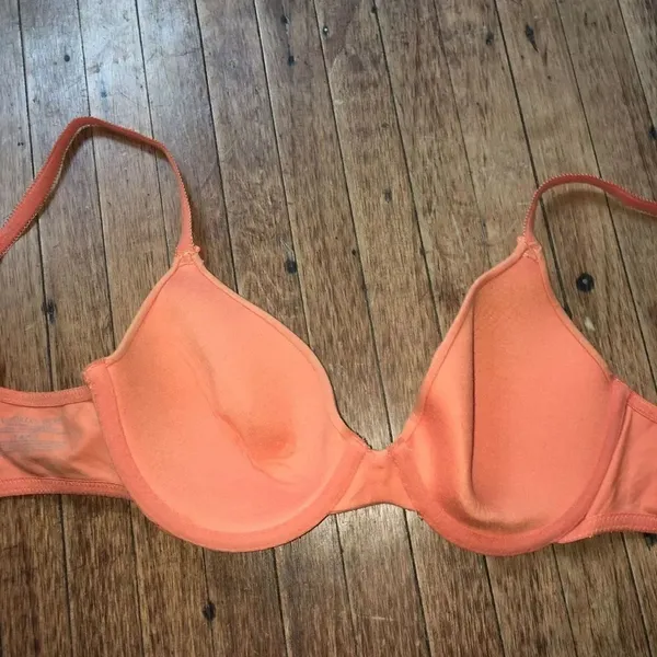 Victoria’s Secret lined perfect coverage orange jersey knit 34C bra - Image 2