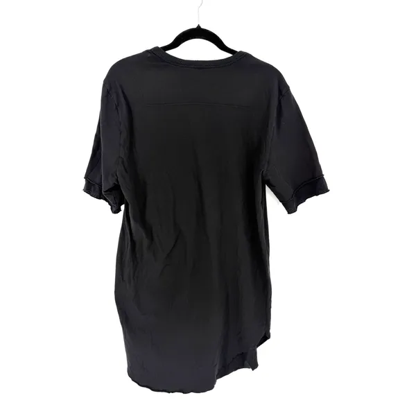 Lost & Found Ria Dunn T-Shirt Dress M Black Asymmetrical Raw Edge Made In Italy - Image 7