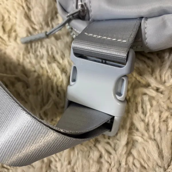 Stylish Gray/Blue Belt Bag Gray - Image 4