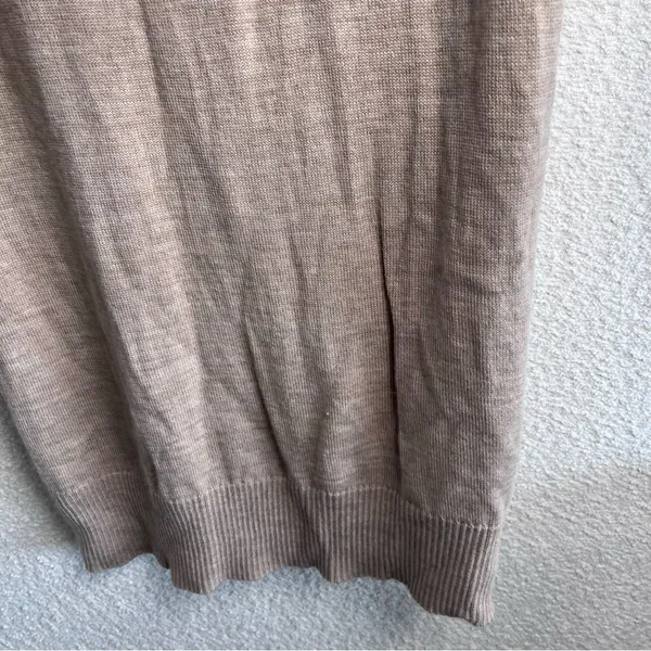 Sezane Women’s Mathie‎ Sweater Dress Wool Beige Camel Dress Size Medium - Image 9