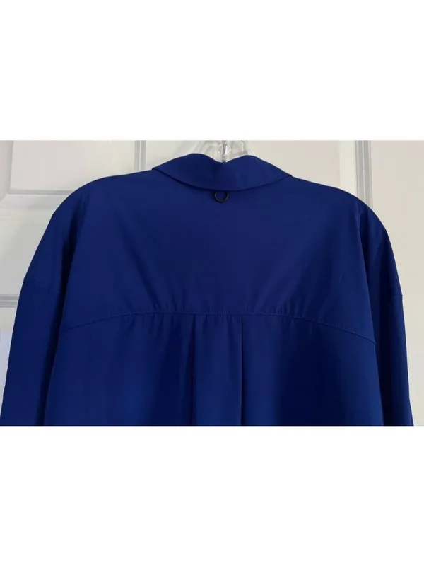 Nike 24.7 Perfect Stretch Oversized Long Sleeved Top Royal Blue Women's Medium M - Image 6