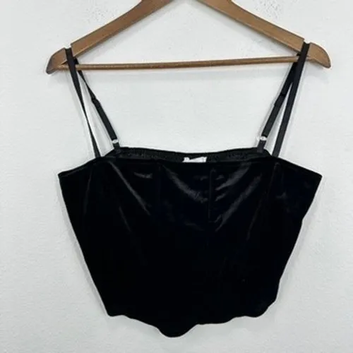 ASTR Black Velvet‎ Bustier Corset Gothic Dark Romantic Wuthering Heights NWT - Image 2