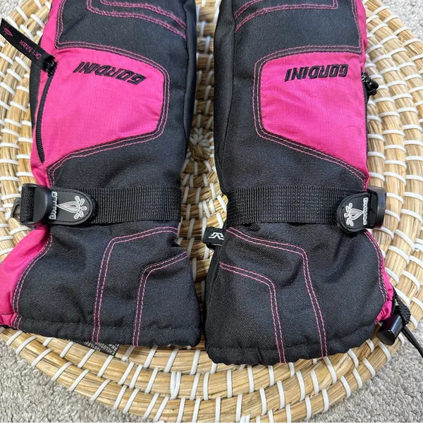 Gordini Women’s Juniors Standard Ultra DriMax Gauntlet Mitten Ski Black Pink M - Image 3
