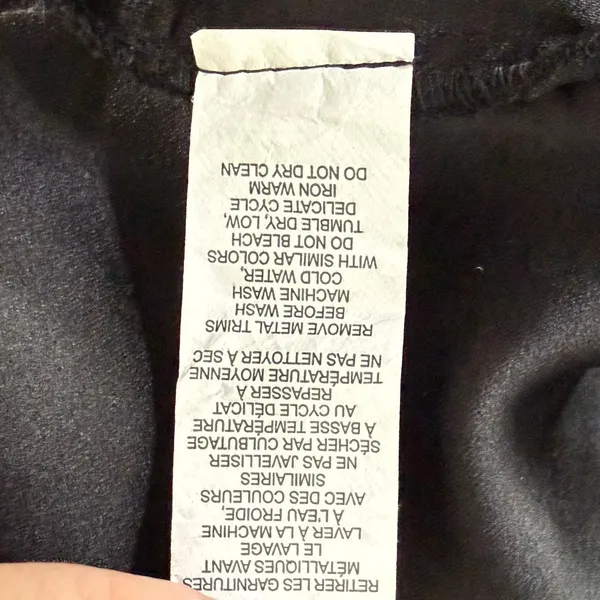 Garage Rhinestone-Strap Scarf Tank Top Black Handkerchief Crop Top Size Small - Image 10
