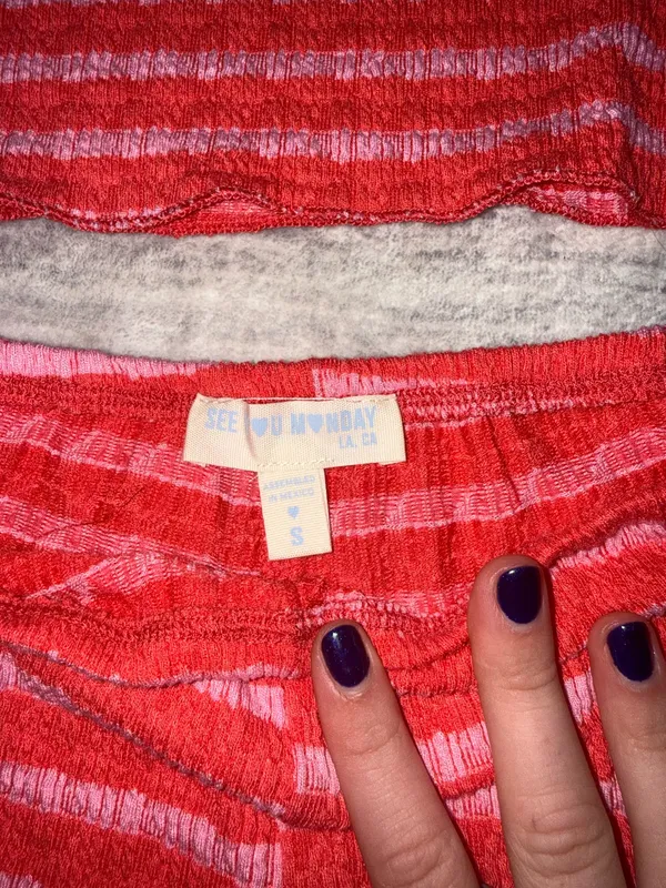 Striped Knit Tank & Short Set - Image 4