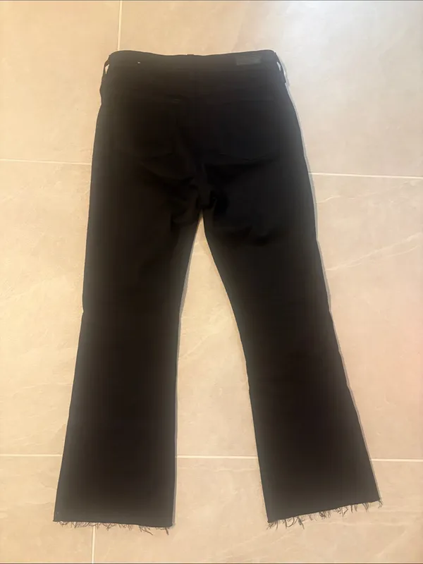 Agolde Women's Black Bootcut Jeans with Frayed Hem - Image 8