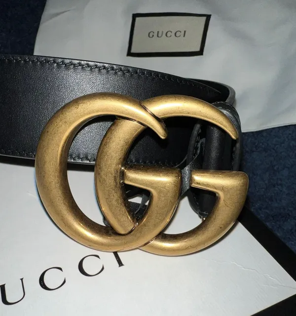 Gucci 2015 Re-Edition Wide Leather Belt - Image 2