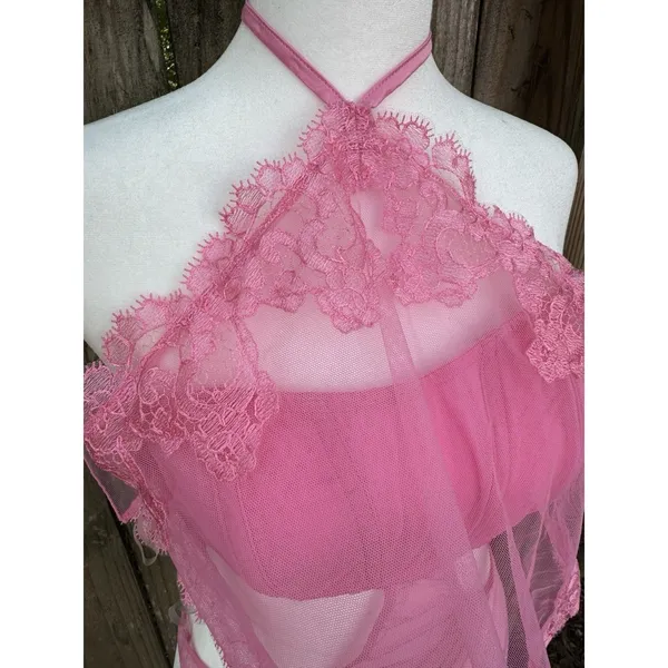 Victoria’s Secret Very Sexy Sheer Teddy M NWT Floral Embroidered Boho Lingerie - Image 2