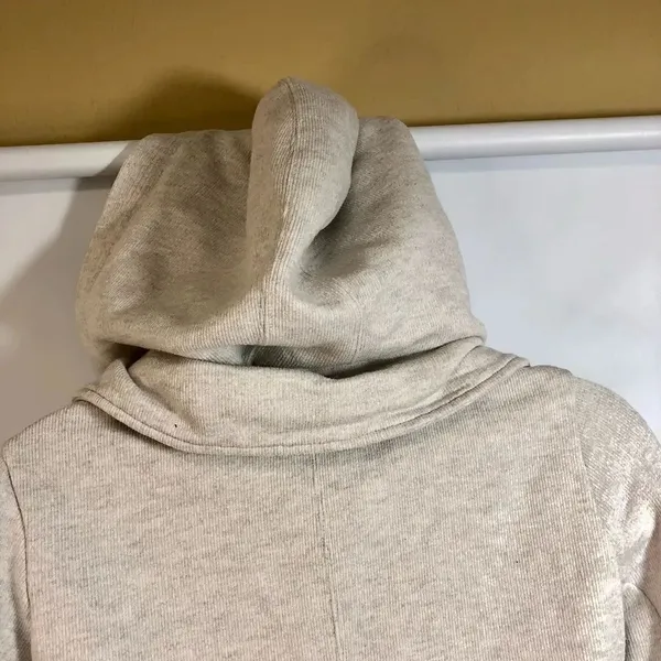 Billabong Women’s Double Breasted Coat, Hooded in Cream, Size Small - Image 7