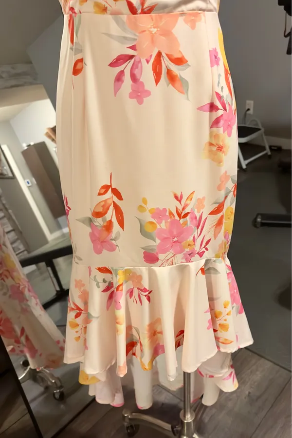 Main Strip Floral Dress - Image 2