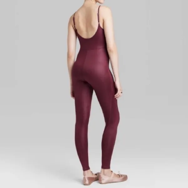 Wild Fable Liquid Burgundy Bodysuit Jumpsuit Woman’s Size Small | NWT - Image 5