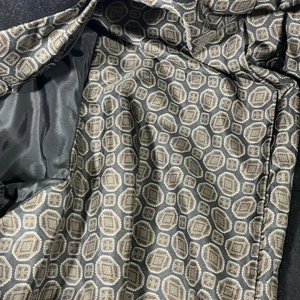 VTG‎ JOFELD BY FORSTMANN WOOL BLEND WOMEN LONG COAT 80-90s CLASSIC SZ 12 BLACK - Image 6