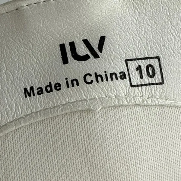 ILV Women's White Embroidered Pointed Toe Slip On Cowboy Western Boots Size 10 - Image 5