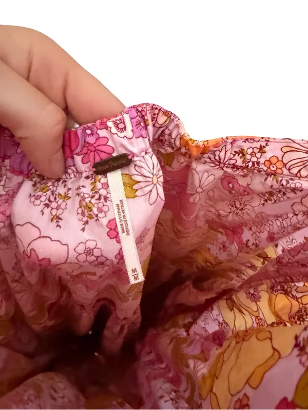 🌸 Free People Park Slope Floral Maxi Dress Medium Boho Tiered Cottagecore 🌸 - Image 4