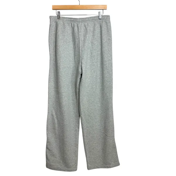 Vuori Restore Wide Leg Sweatpants Heather Grey Large Cotton Blend Lounge Pants - Image 2