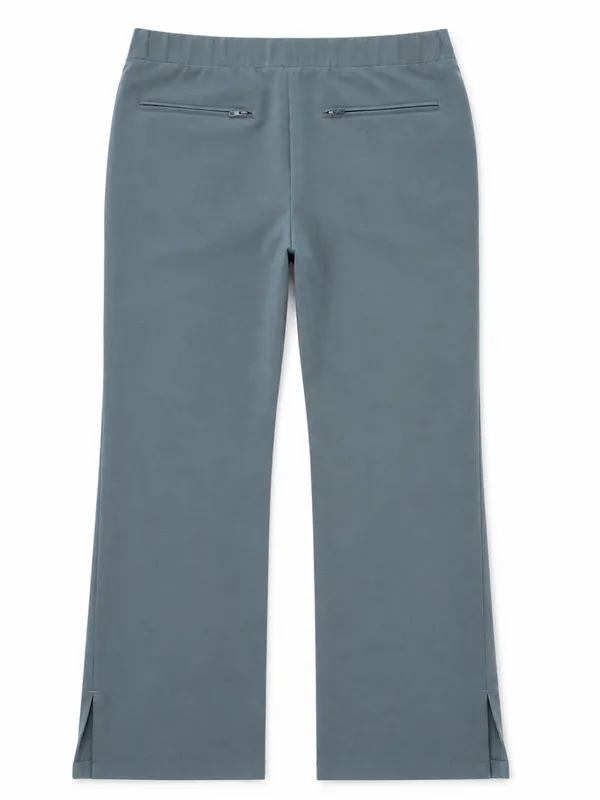 FIGS Women OTG On-The-Go Tailored Straight-Leg Trousers. Muted teal W195W2005 S - Image 2