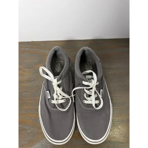 Vans Era Gray Canvas Sneakers Youth 7 Women's 8.5 Classic Skate Shoes - Image 7