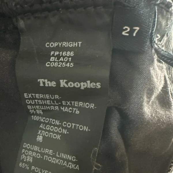 The Kooples Nelly Patchwork Jeans Size 27 - Image 10