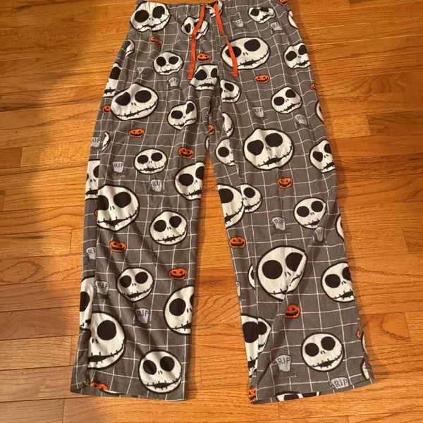 Disney Jack Skellington Halloween Pajama Pants -Large - Image 3
