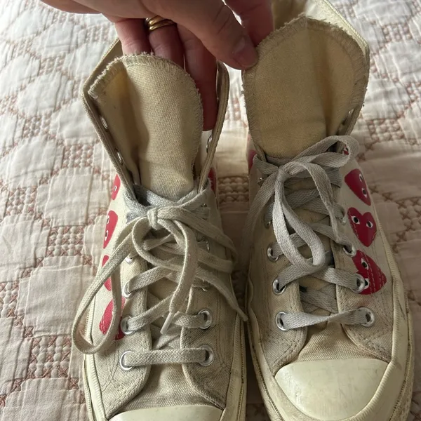 Comme des Garçons PLAY x Converse Heart High top sneakers - Image 4