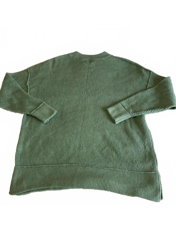 Aerie Cozy Ribbed Knit Crewneck Sweater RN: 54485 In Green, Woman’s Size Small - Image 6