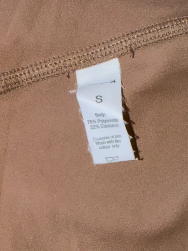 Light Brown high wasted gym shorts - Image 3
