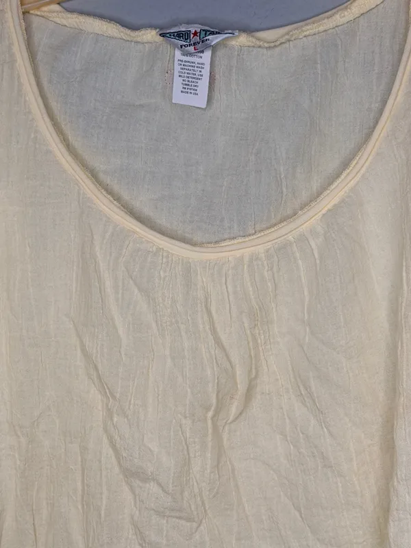 Hard Tail Forever Yellow Cotton Top nwot Size L - Image 2