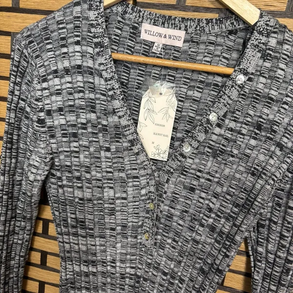 Willow Gray Marled Knit‎ Dress Size Medium - Image 3