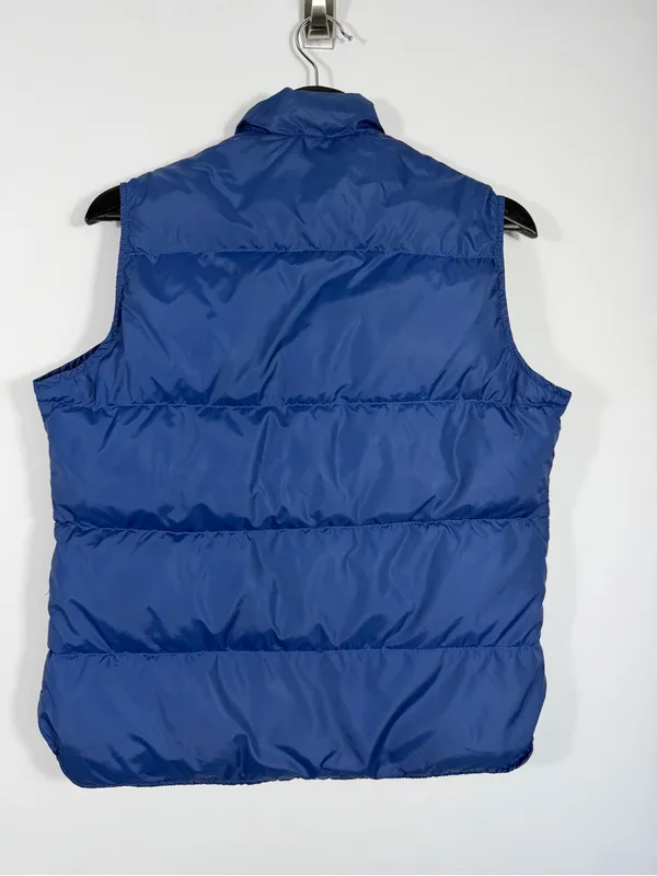 Vintage L.L. Bean Women’s M Blue Goose Down Puffer Vest Made in USA - Image 2