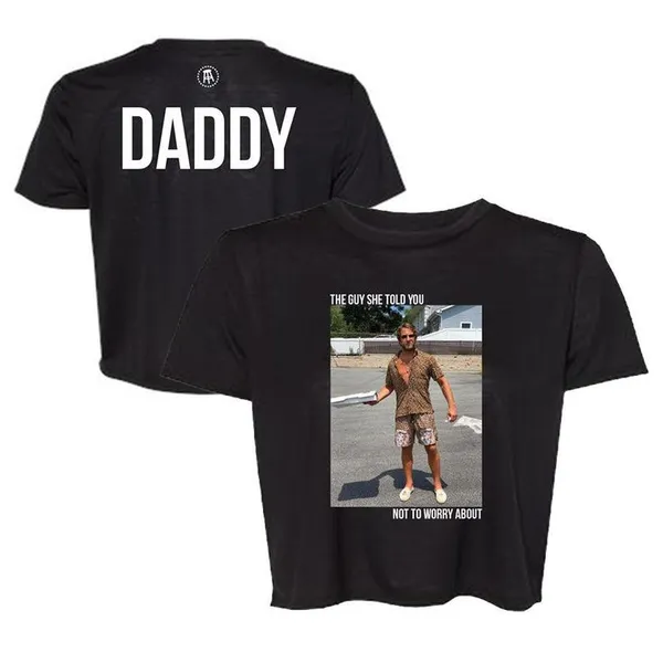 Barstool Sports Daddy Dave Portnoy Cropped Tee - Image 2