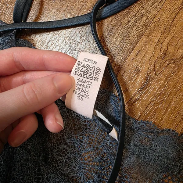 Victoria's Secret Blue Sheer Floral Lace Slip Dress - Image 5