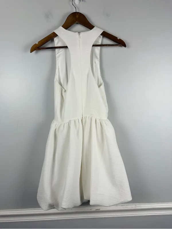 NEW NBD Armelle mini dress white bubble hem size XS - Image 8