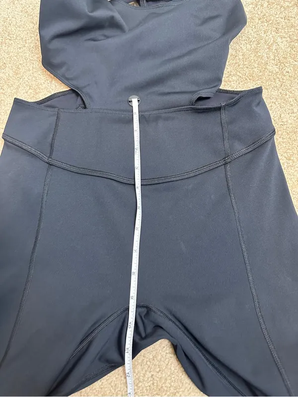 FP Movement Free People Back It Up Jumpsuit Black Cutout Criss Cross Size S/P - Image 13