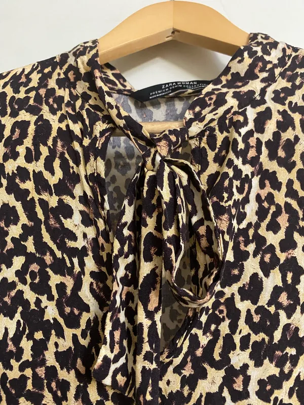 Zara Leopard Print Women’s Top - Image 3
