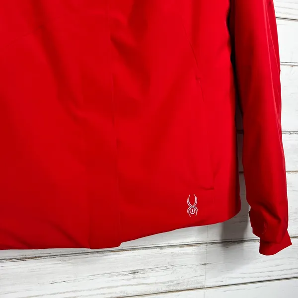 Spyder Amp Winter Ski Jacket Red White Women's Size 12 - Image 15