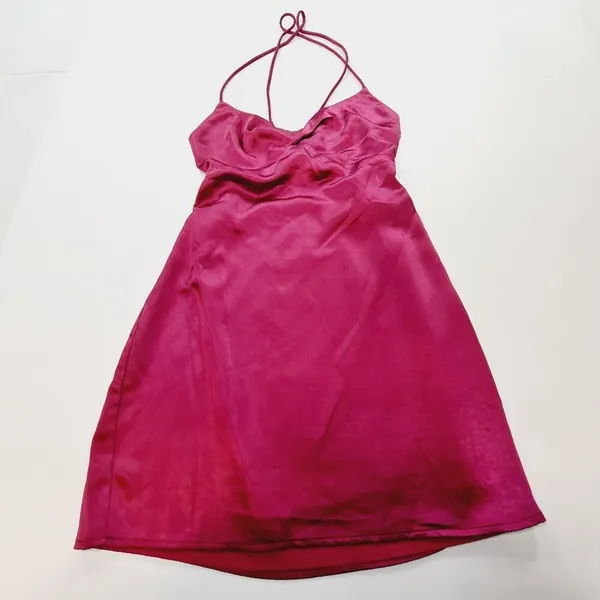 Superdown Julieta Mini Dress in Magenta Medium - Image 3