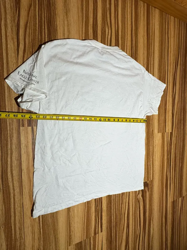 Bold Headed Eagle White Graphic T - Image 5