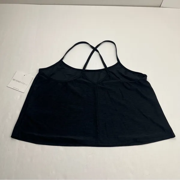 Beyond Yoga Featherweight Drift Away Sleep Tank Spacedye‎ Black Grey Large NEW - Image 10