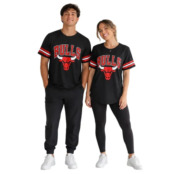 NBA Chicago Bulls Black Mesh Jersey T-Shirt Large NWT Ultra Game - Image 8