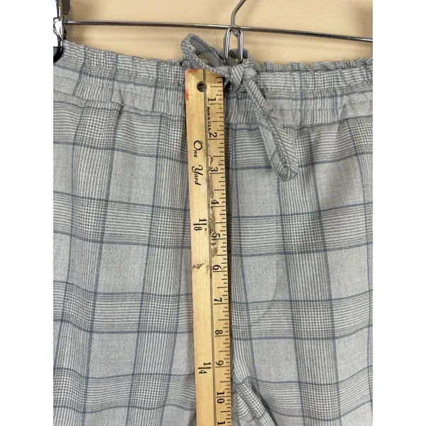 Zara Pants Womens Size S Plaid Tapered Elastic Waist Pull On Trousers Checkered - Image 12