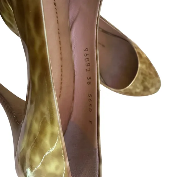 Giuseppe Zanotti Patent Leather Heels Animal Print Pumps Women's‎ Size 38 US 8 - Image 11
