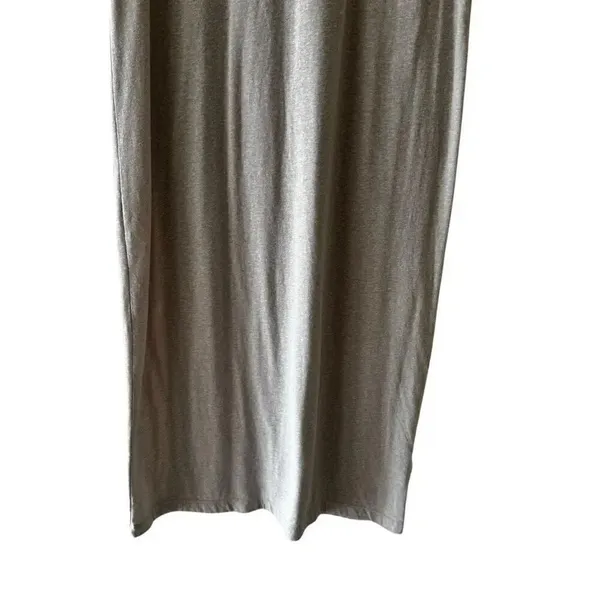 Madewell Midi Tee Dress Heather OatmealCream Minimalist T-shirt Crew SZ S #235 - Image 6